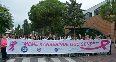 EÜ’de Meme Kanseri Farkındalık Yürüyüşü