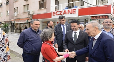 Bayraklı’da sahaya indiler... Önal’a Kocaoğlu ve Demir desteği