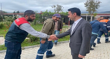 Başkan Önal, haftanın ilk mesaisine şantiyelerden başladı