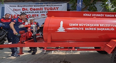 Büyükşehir'in köylere dağıttığı tankerler ormanları kurtarıyor