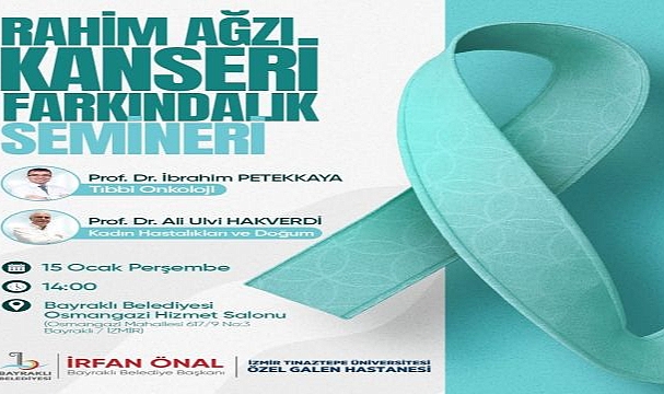 Bayraklı belediyesi’nden rahim ağzı kanseri farkındalık semineri
