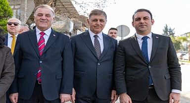 Özgür Özel ve Başkan Tugay Hatay'da 