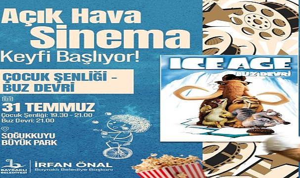 Bayraklı’da açık hava sinema günleri başlıyor