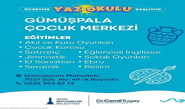 İzmirli çocuklar için renkli yaz tatili